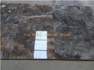 Colorful Brown Stone Marble Wall Floor Covering