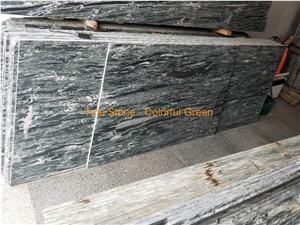 Colorful Green Stone Marble Stone Slabs Floor Wall