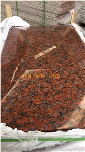 G562 Red Granite Tiles Slabs Polishing