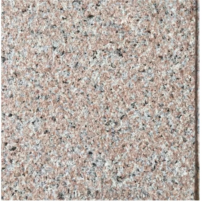 Granite Shidao Red Bush Hammered Tiles Slabs