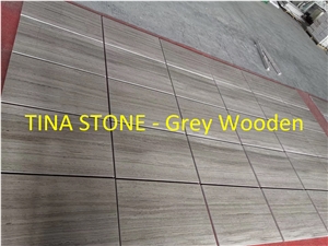 Grey Wooden Marble Stone Tiles Slabs Wall Floor