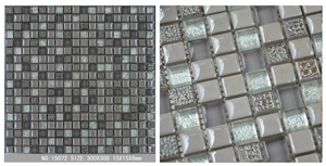 Interior Stone Ceramic Mosaic Grey Wall Floor