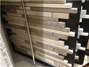 Interior Stone Marble Mosaic Linear Strips