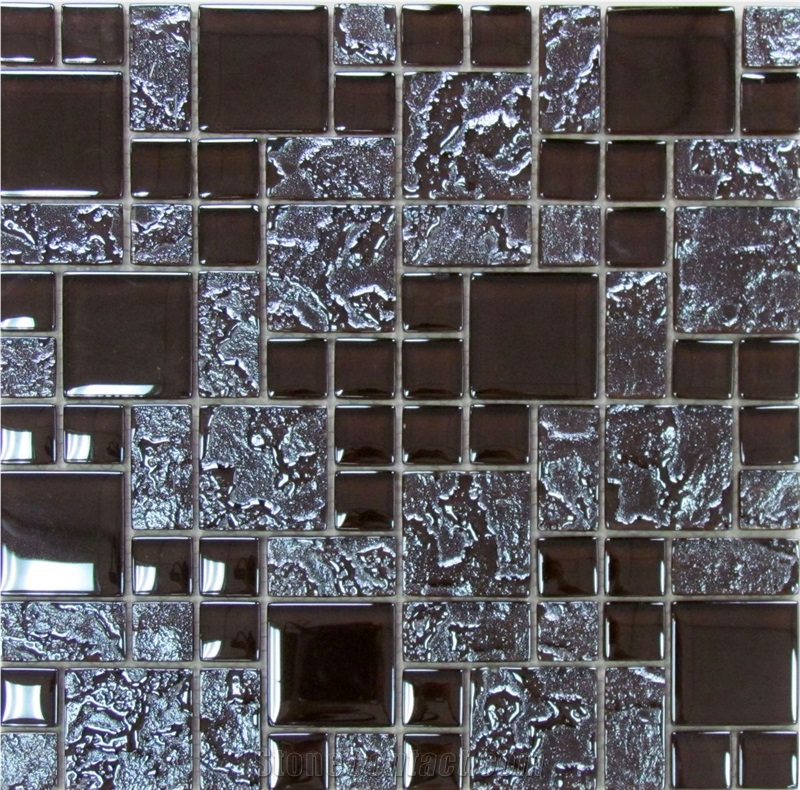 Interior Stone Titanium Crystal Composited Mosaic