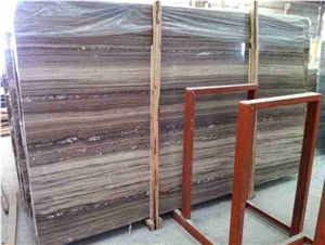 Red Wood Marble Tile Slabs Skirting Wall Covering