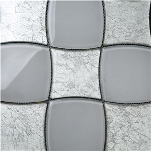 Silvery Marble Pattern Composited Mosaic
