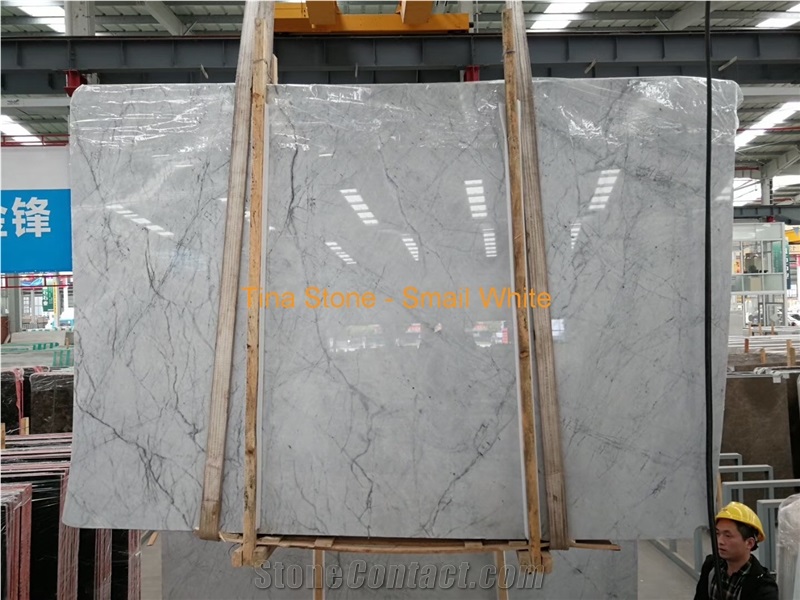 Smail White Marble Tiles Slabs Building Covering