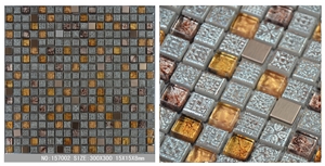 Stone Ceramic Multicolor Mosaic Wall Floor