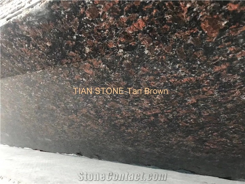 Tan Brown Granite Polished Flamed Hone Tiles Slabs