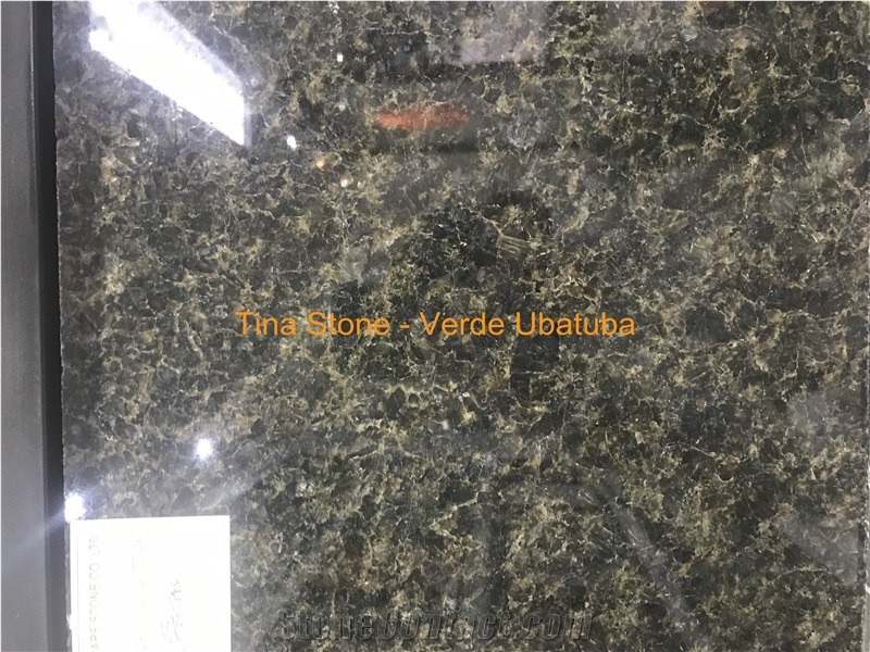 Verde Ubatuba Green Granite Stone Slabs Wall Floor