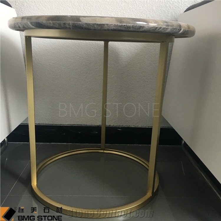 Brown Round Tiger Onyx Table Tops, Recetion Desk