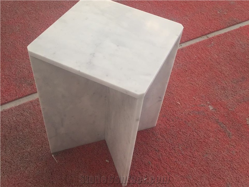 Carrara White Marble Reception Counter Work Top