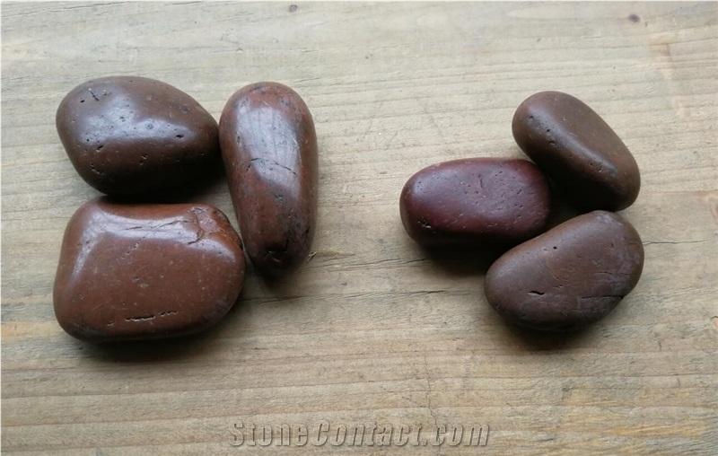 Dark Brown River Stone Pebble Ordinary Polished