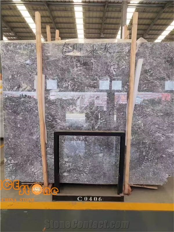 Chinese Scale Grey Marble Slabs Tiles Veins