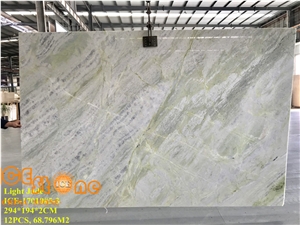 Light Jade Green Color Marble Tiles