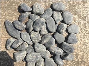 Natural Black River Pebble Stone, Black Pebble