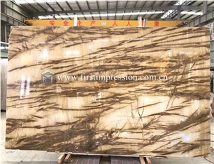 Best Price Champagne Gold Marble Slabs&Tiles