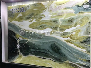 Bookmatch Green Wizard Of Oz Marble Slabs