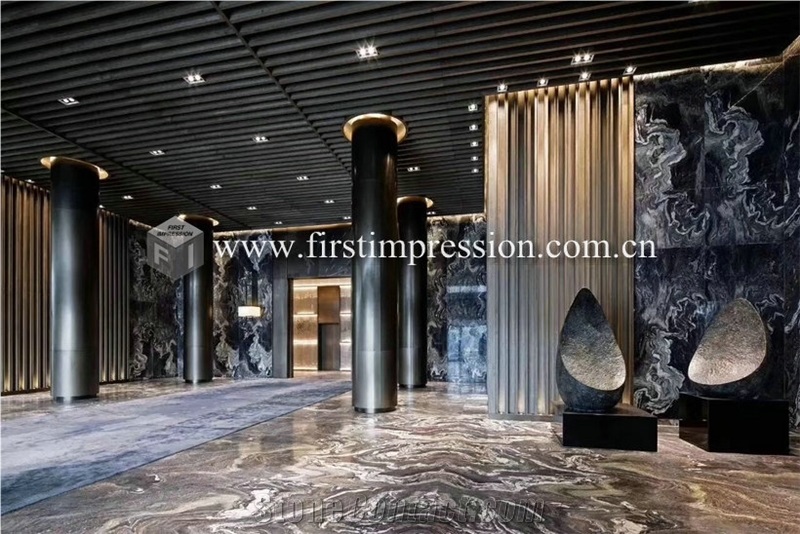 China Landscape Green Marble for Wall Tiles