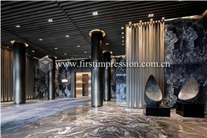 China Landscape Green Marble for Wall Tiles