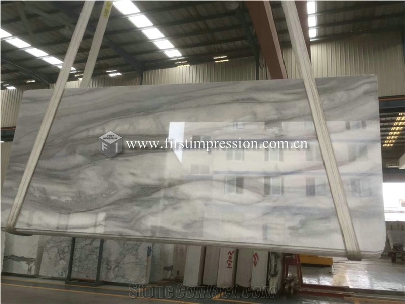 Cool Cloudy White Marble Slabs,Tiles