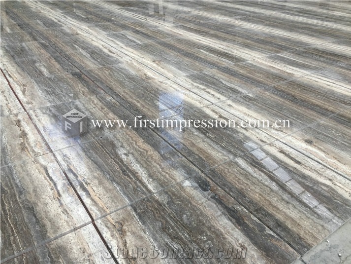 Iran Silver Travertine Slabs,Tiles for Cladding
