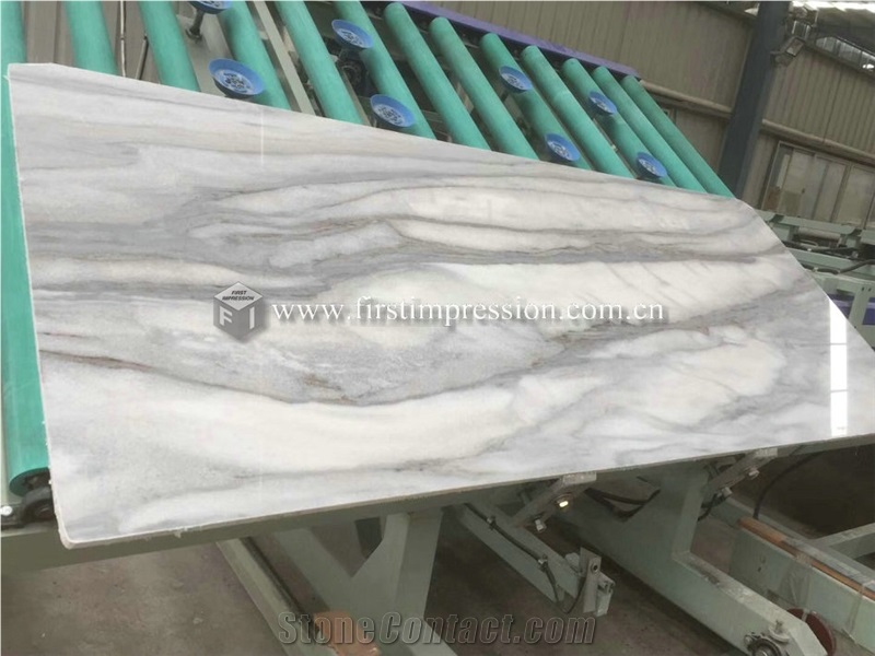 New Polished Cloudy White Marble Slabs,Tiles