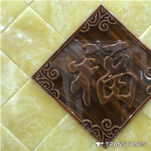 Alabaster Faux Stone for Wall Panel Tea Tray Decor