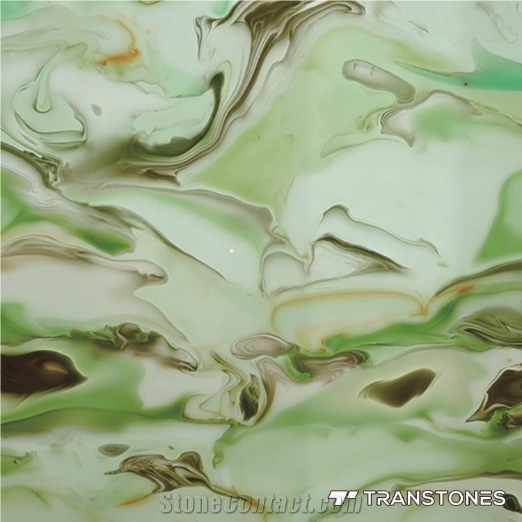 Artificial Onyx Green Alabaster Acrylic Sheet