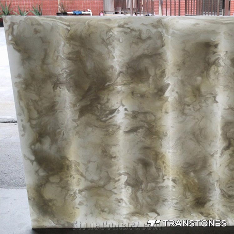 Backlit Faux Stone Alabaster Sheet for Interiors