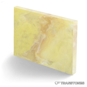 Faux Yellow Backlit Alabaster Sheet