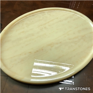 Polished Clear Pattern Counter Top for Interiors
