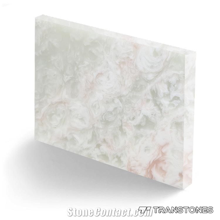 Transparent Artificial Onyx Wall Stone Slabs