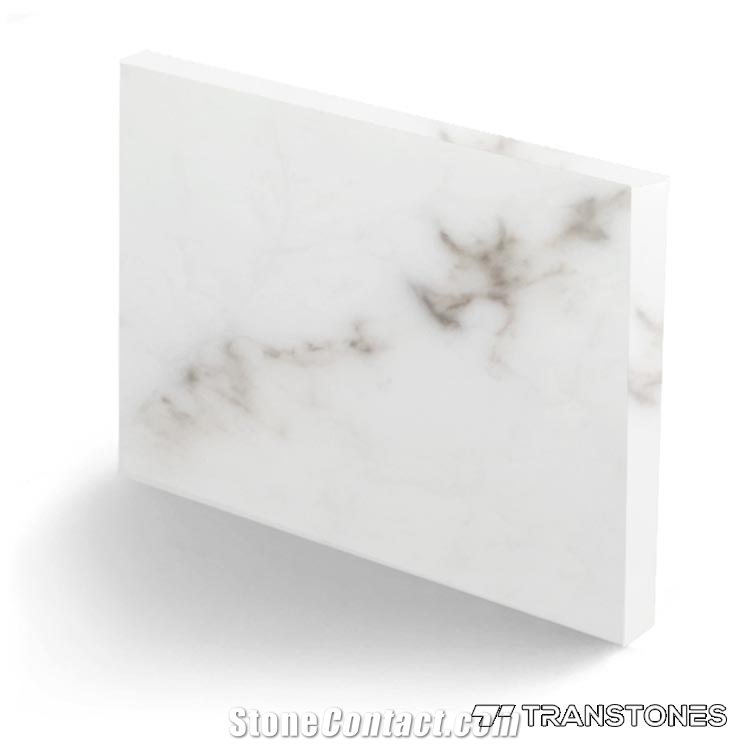 Transtones Faux Honed White Alabaster Sheet