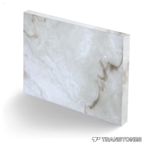 Transtones Faux White Alabaster Acrylic Sheet