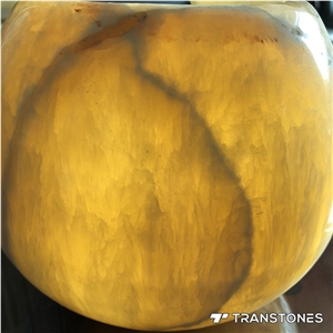 Yellow Artificial Marble Onyx Sheet