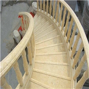 Crema Marfil Beige Marble Staircase Price For Design