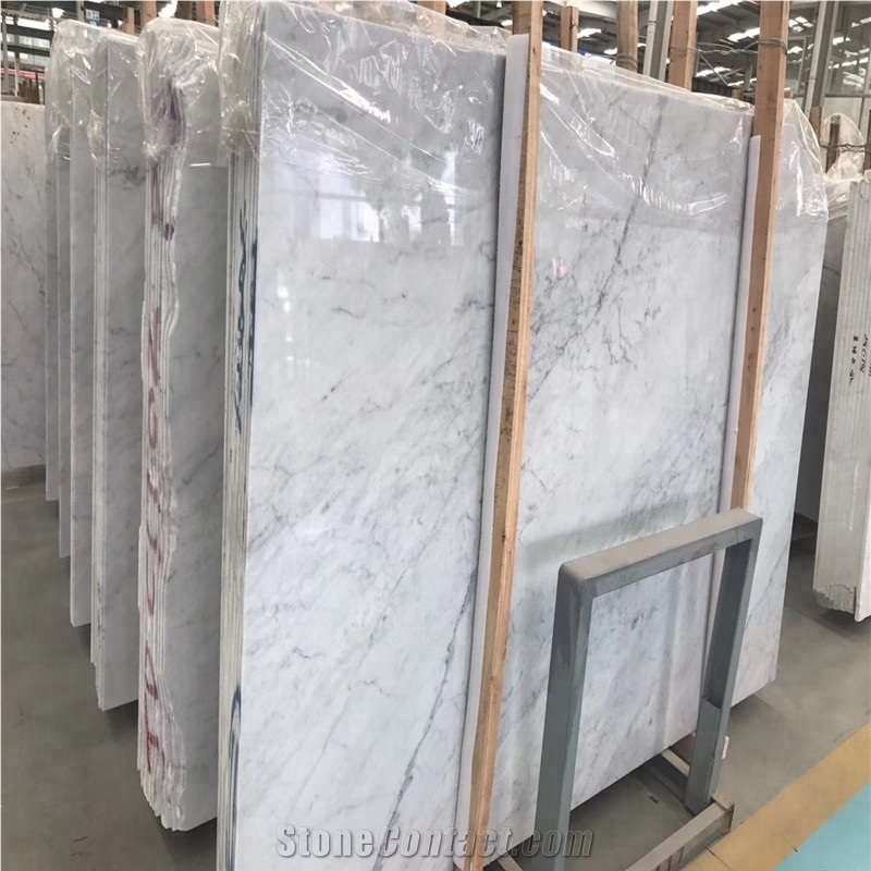 Carrara White Marble Big Slabs Price For Floor Tiles
