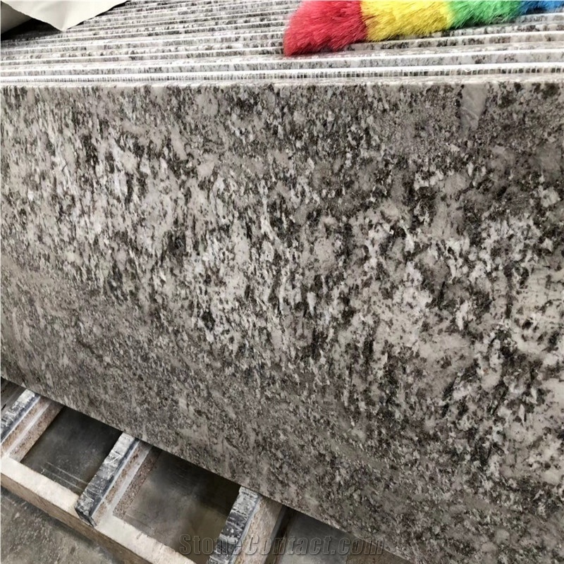 Alaska White Granite Bathroom Countertops Fabricated Pattern