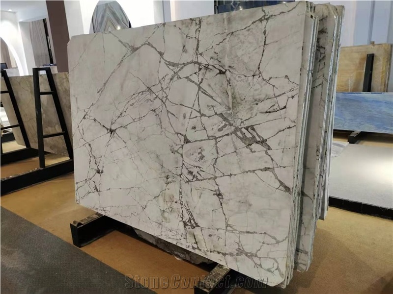 Cold River Snow Marble/ Invisible Grey Marble