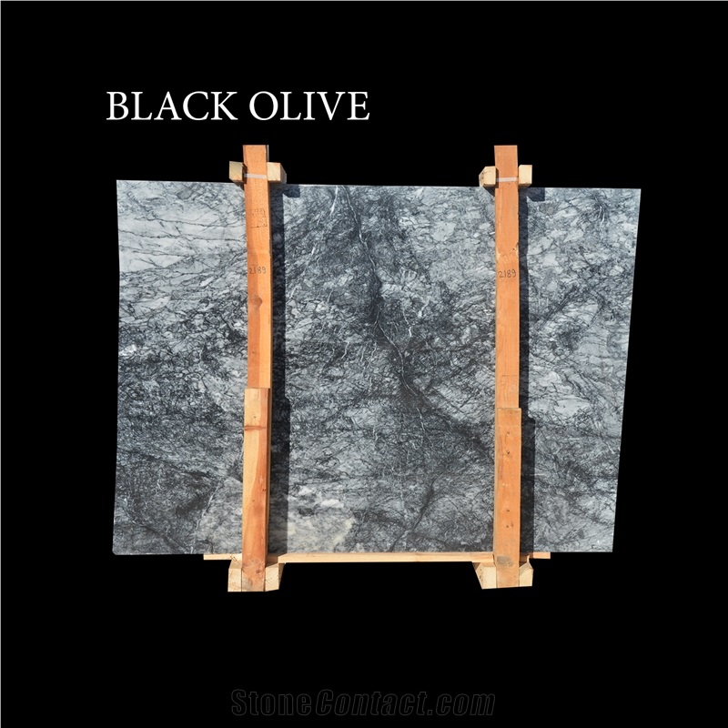 Black Olive Turkish Black Marble Slabs