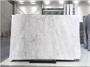 Bianco Carrara Primavera White Marble Slab Tile