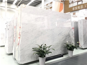 Bianco Carrara Unito D White Marble Slab in China