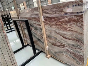 Italy Red Marble Slabs Monica Wall Decor Tiles