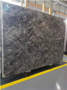 Greece Silver Grey Marble Slabs For Hotel Applications