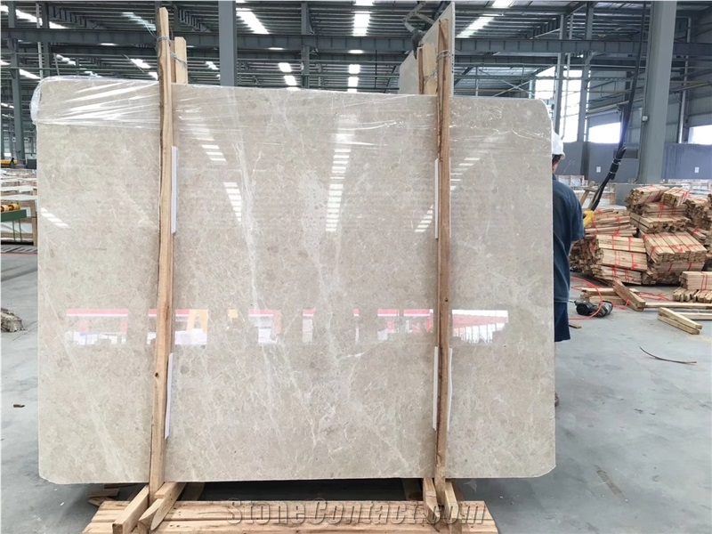 White Rose Beige Marble Flooring Tiles Stone Slabs