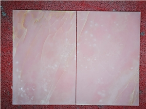 Beautiful Pink Onyx Slab Bathroom Floor Wall Tile