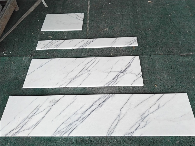 Milas New York White Marble Lilac Countertops