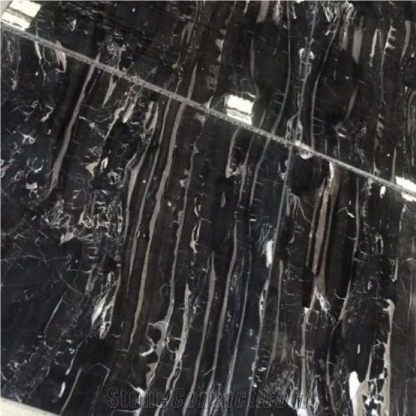 Lightweight Silver Black Marble Wall Tile