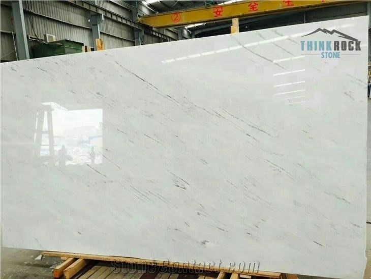 New Polaris Bianco Marble Slab Wall Floor Tiles